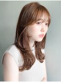 サイドバングくせ毛風カールくびれヘア外ハネボブ大人可愛い