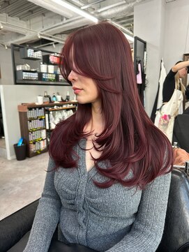 レイヤーカット/ハッシュカット/横浜/韓国ヘア/バタフライカット