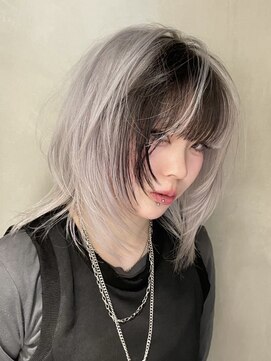 ロンドアンメゾン 原宿(Lond un Maison.) くびれヘア/アプリコットオレンジ/韓国/ブリーチ/レイヤー/原宿