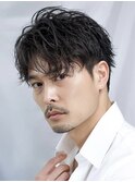 ルーズショートマッシュセンターパート