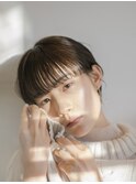 ワイドバンクが映えるミニマムショート