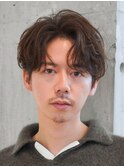 仙台センターパートフェザーパーマニュアンスパーマ刈り上げなし
