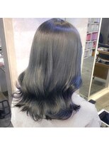 TONE（トーン）by Chara 池袋 髪質改善 ダブルカラー 【4月上旬OPEN（予定）】&nbsp;ブルーブラックの艶髪【池袋東通り】