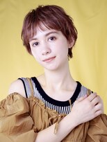 ピークアブー アヴェダ ギンザシックス(PEEK-A-BOO AVEDA GINZASIX)&nbsp;【ショートウルフ】　ピンクベージュ　ピンクブラウン　オン眉◆