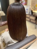 ヘアリゾート粋 ティガ 池袋店(tiga)&nbsp;透明感ナチュラルブラウン/ストレート/髪質改善/艶髪ロング