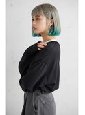 個性が光る！パツッとモードボブ