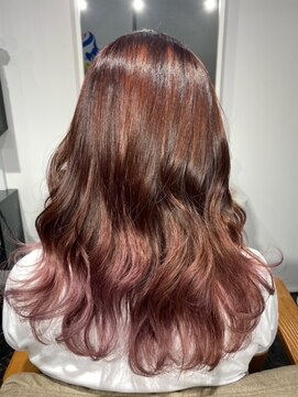 シークレット サロン カノア(secret salon Kanoa) バレイヤージュ×ペールピンクでモテ髪に♪