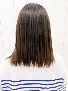 アイティーバイアルバム 藤沢店(IT by ALBUM) ナチュラルハイライト_ショコラベージュボブルフ_ba337522