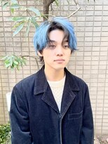 ノブレス(NOBLESSE)&nbsp;センターパート/水色カラー/nagata