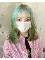 ガルボヘアー 名古屋栄店(garbo hair) グリーンカラー
