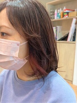 アズールサン 草加西口店(azule-sun) 40代大人かわいいヘア　くびれレイヤーイヤリングカラー[草加駅]