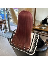 O&nbsp;カシスブラウンカラー暖色系×ツヤ髪ストレートロング