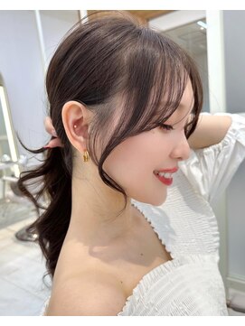 アフロートリノ(AFLOAT Leino) 結んで可愛い顔まわり　前髪　似合わせ　顔まわり小顔2waybang#