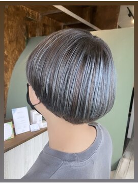 ヘアスペース ロン バイ シュシュ(HAIR SPACE Le rond by chou chou) 【Le rond】アクアブルーハイライト
