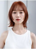 ◯オン眉ボブパーマフェイスレイヤーカットウルフパーマ大人女子