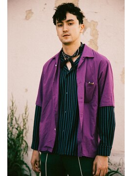 ノク 渋谷(nok) スパイラルパーマ、ショート、サイドパート