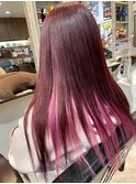 レッドとピンクの組合せ♪♪