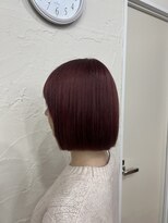 アジールヘア 北千住駅西口店(agir hair)&nbsp;ぷつっとボブ×チェリーレッド