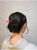 和装ヘアセット 上品シニヨン/結婚式/記念日/パーティー#3