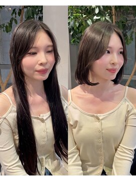 メゾンアクア 表参道(Maison ACQUA) 切りっぱなしボブ/レイヤー/似合わせカット/くびれ/ミディアム