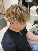 ハイライト×スパイラルパーマ