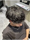 波巻きパーマ