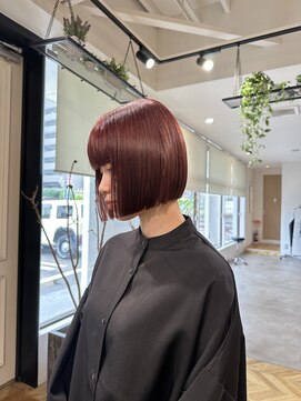 ヤテ(yate') ピンクブラウン×ボブ