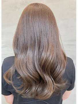 ジーナ 船橋(Zina) 髪質改善＊ロングレイヤーグレーベージュ＊美髪【Zina船橋】