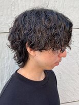 ジーニー 新百合ヶ丘(Genie)&nbsp;フェザーパーマサーフカール刈り上げセンターパート