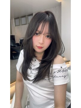 ロンドルピナス 小倉(Lond Lupinus) 黒髪カタログ/オリーブグレー/ココアベージュ/小顔に見せるヘア