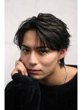 ステージ(STAGE) ニュアンスパーマ　センターパート　ダウンパーマ