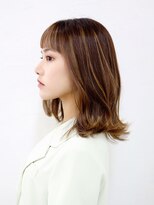 リノア 西梅田 福島(Linoa)&nbsp;梅田/髪質改善/ベージュピンク細めハイライト！くびれ外ハネヘア