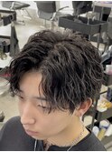 緩めシャープ縦落ちツイストスパイラルパーマ