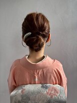 マップデザイン(map design)&nbsp;和装ヘア 20代 シニョン 成人式 ヘアセット