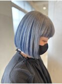 シルバーとブルーとボブ【天間　彩香】