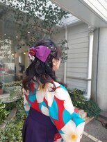 ヘアーズ 本店(HAIRZ) 《HAIRZ 》藤井☆卒業式ハーフアップ リボン