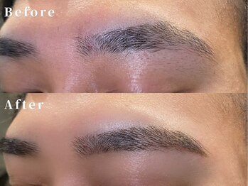 メンズサロン Zina Homme 札幌 メンズカット/パーマ/韓国/眉毛/ブリーチの写真/＃眉毛＃アイブロウ【第一印象が変わる｜メンズ眉・身だしなみケア】メンズカット+眉カット ￥5400