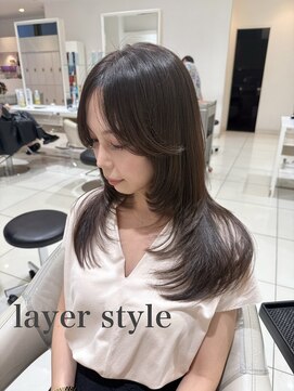 アッシュ 武蔵小金井店(Ash) 【艶髪韓国レイヤー/髪質改善ダークグレージュ/30代】