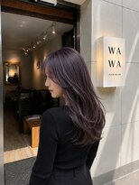 ワワ ヘアサロン 高円寺店(WAWA HAIR SALON)&nbsp;艶と透明感を引き出すラベンダーグレージュ