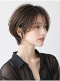 20代30代40代50代ナチュラル大人可愛いレイヤーショートボブ