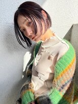 リーコ ベル 西区 横川駅(RICCO belle)&nbsp;顔まわりに沿うダークボブ