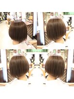 ミックスカール(Mixcurl) 夏に向けて涼しい前下がりのボブ！