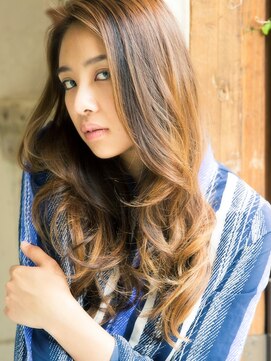 エリア(area) 【area本店 西大島】大人可愛い 無造作 カール ウェーブロング☆