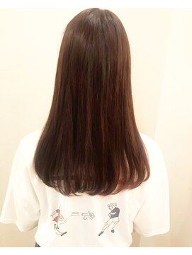 モルニ(MORNI) マロンブラウン_マロンベージュ Aラインボブ かきあげ