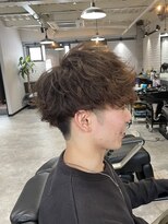 ボルド(MEN'S HAIR SALON BORDO)&nbsp;マッシュ×スパイラルパーマ×デザインカラー
