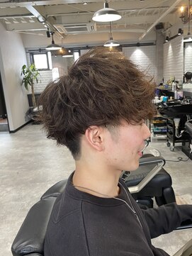 ボルド(MEN'S HAIR SALON BORDO) マッシュ×スパイラルパーマ×デザインカラー
