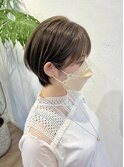 透明感カラー×ショート