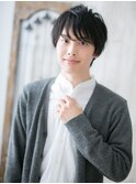 ≪mod's men≫ビジネスも◎黒髪ウェット抜け感ヘアf