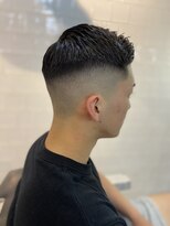 MEN'SHAIRツーブロック束感ショート波巻きハイライト44