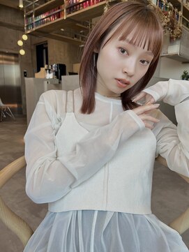 イミ(imi) 暖色系カラー/オレンジカラー/前髪カット